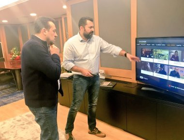 Ν. Παππάς: «Η ΕΡΤ είναι το πρώτο κανάλι που πέρασε στην νέα εποχή της υβριδικής τηλεόρασης» (φωτό, βίντεο)